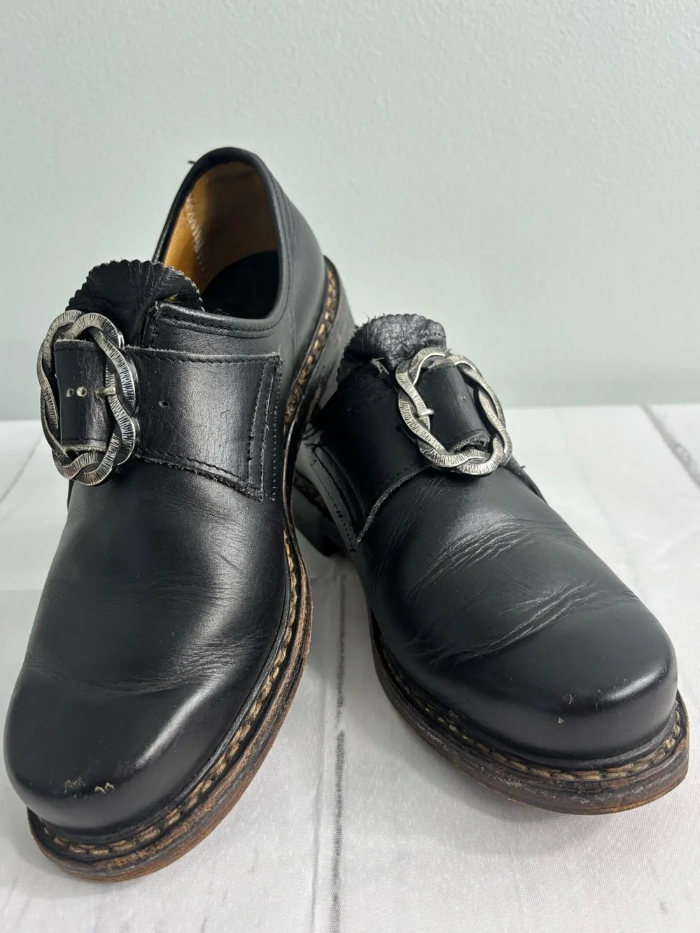 Vintage German Haberstroh Traditional Bavarian Trachten Shoes Men’s Sz 8.5